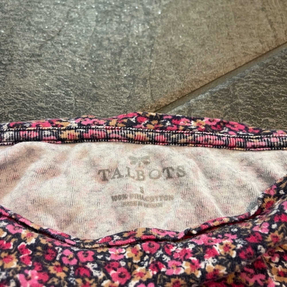Talbots size small cute shirt. Floral pattern and great condition. - Picture 2 of 2